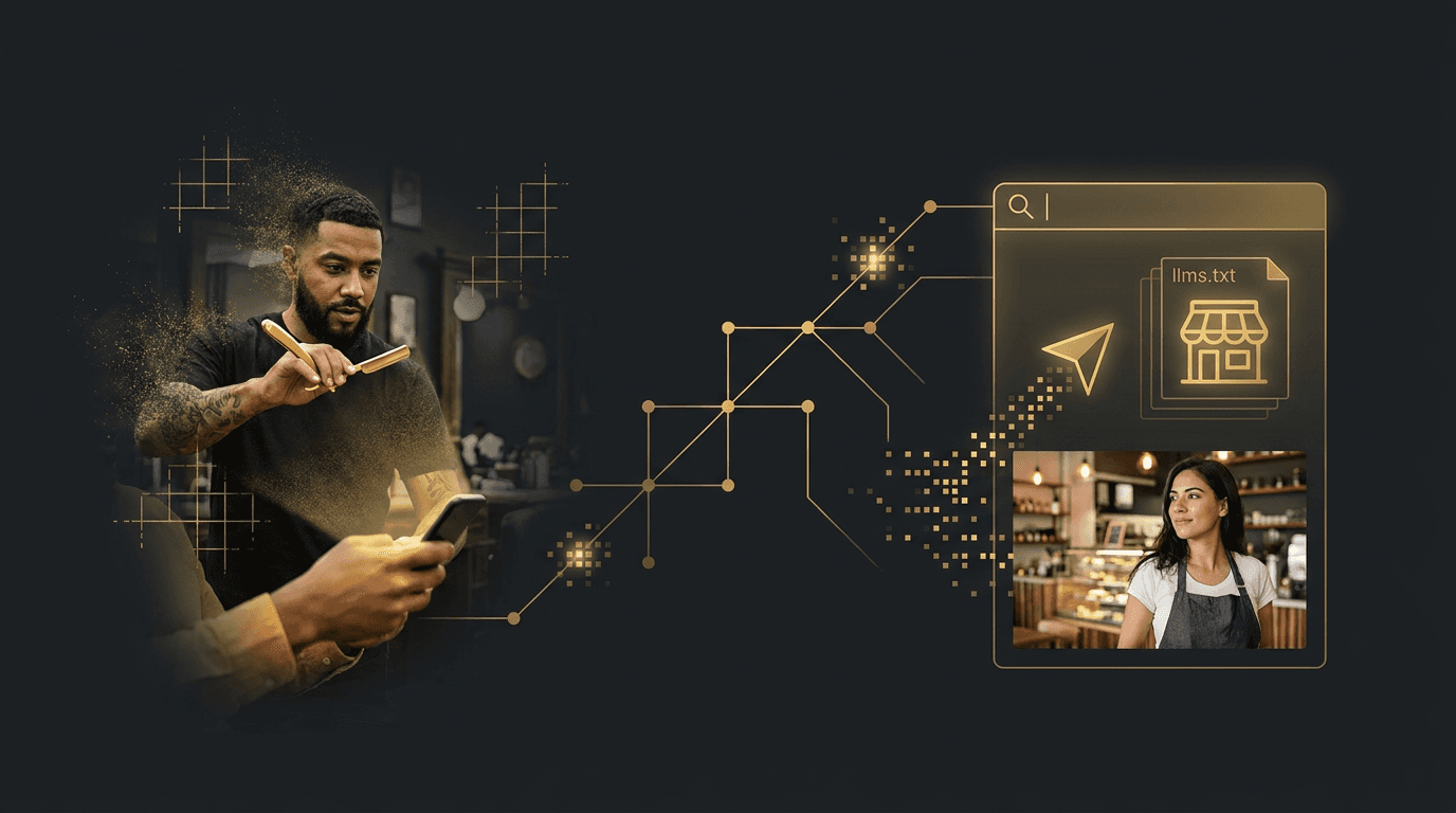 Cover illustration: How to Get Your Business Found by AI Search Before Your Competitors Figure It Out