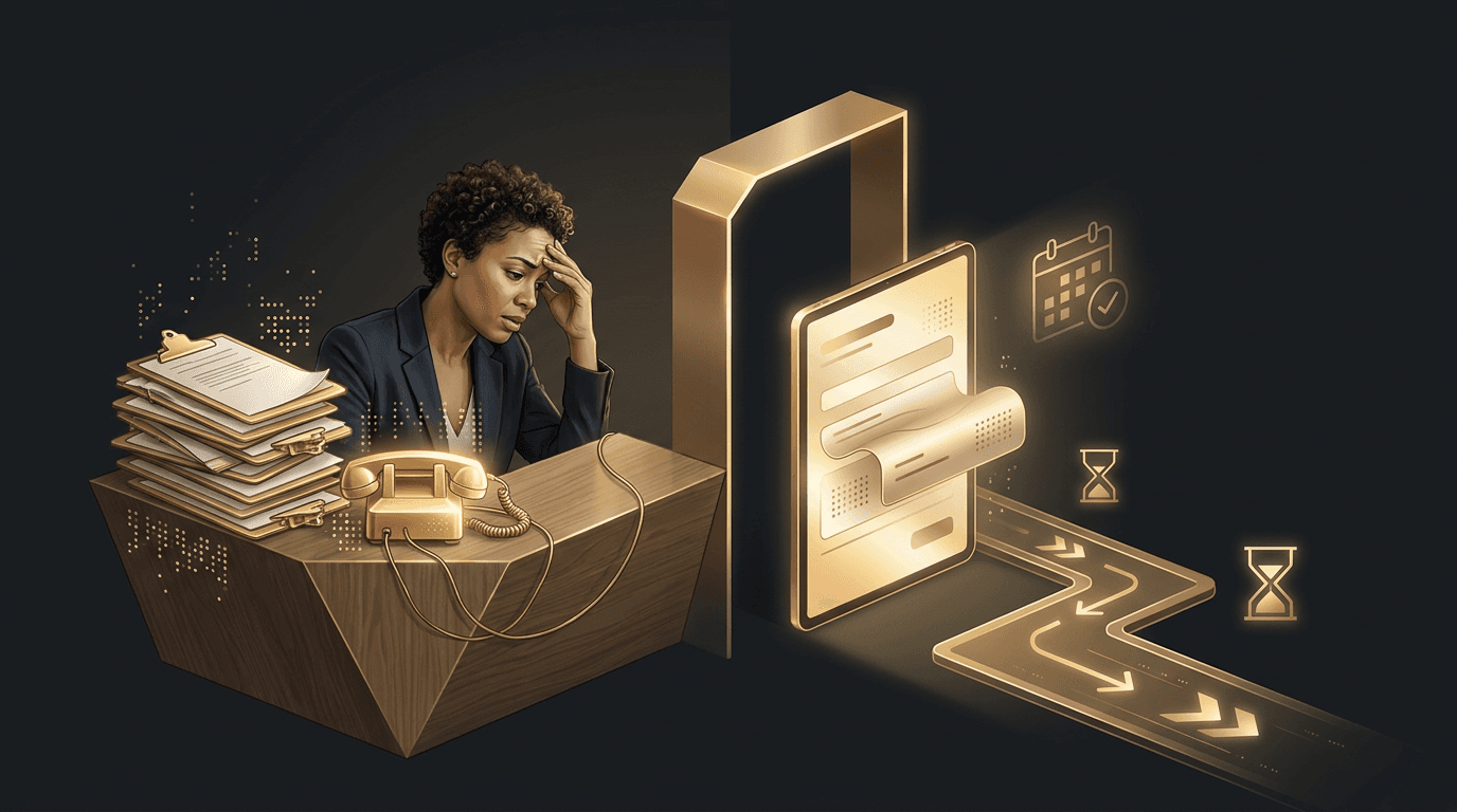 Cover illustration: Online Patient Intake Forms for Clinics: Fix the Front-Desk Bottleneck Killing Your Schedule
